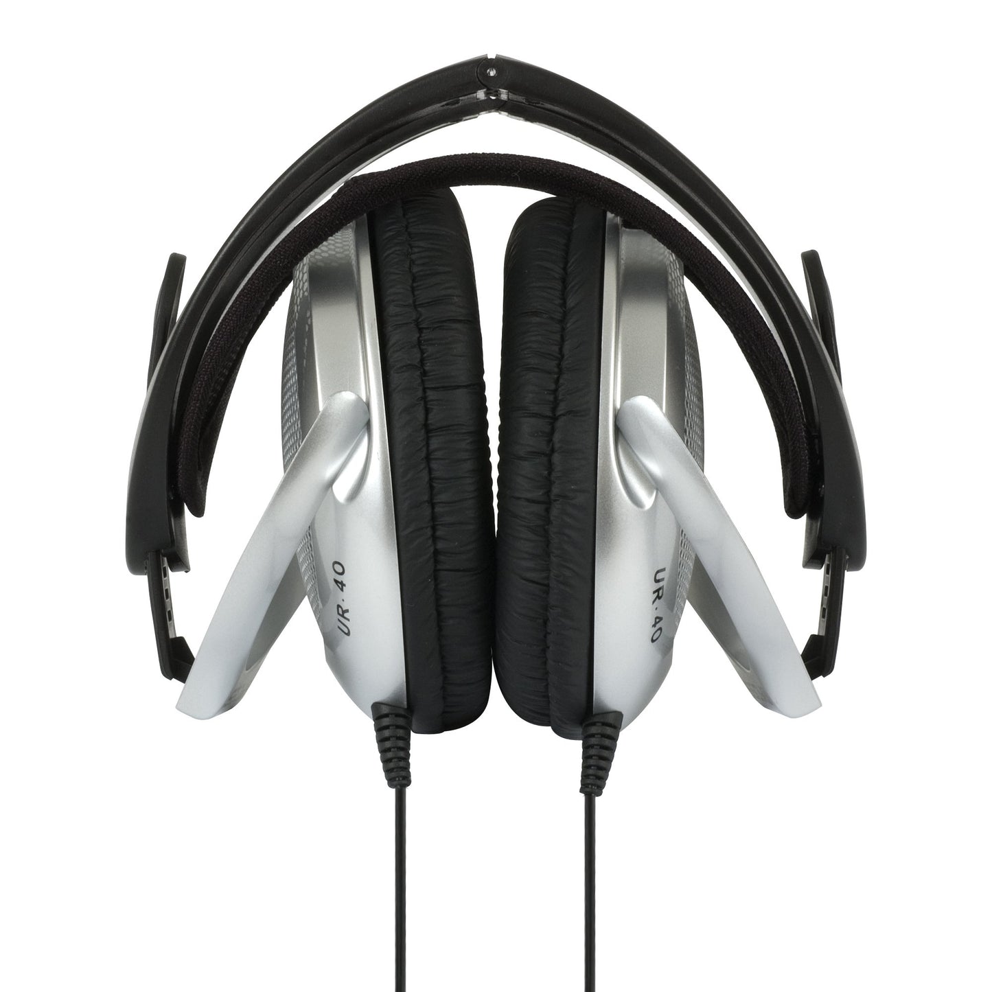 Koss UR40 Collapsible Over-Ear Headphones, Lightweight, Retro Style, Silver and Black