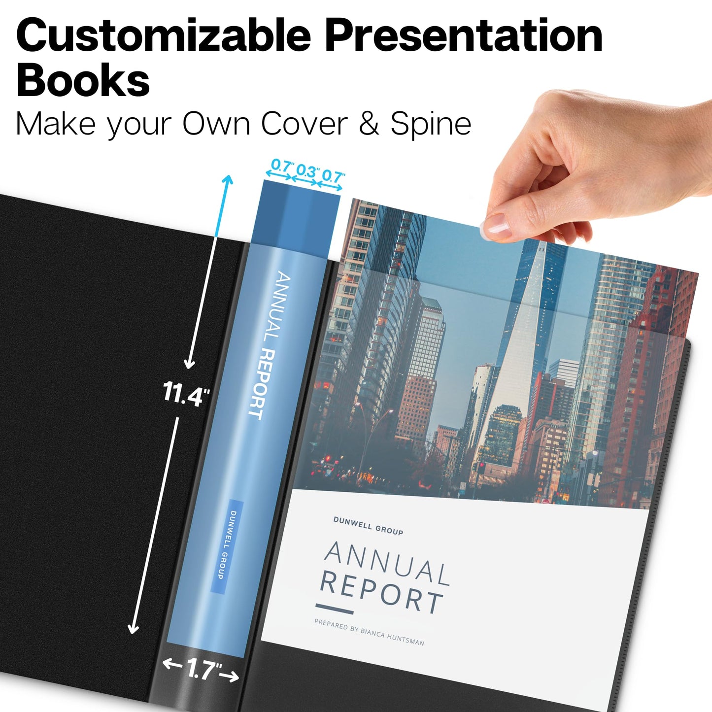 Dunwell Binder with Plastic Sleeves 12-Pocket - (90 Pack) Presentation Book 8.5x11 Portfolio Folder with 8.5 x 11 Sheet Protectors, Displays 24 Pages
