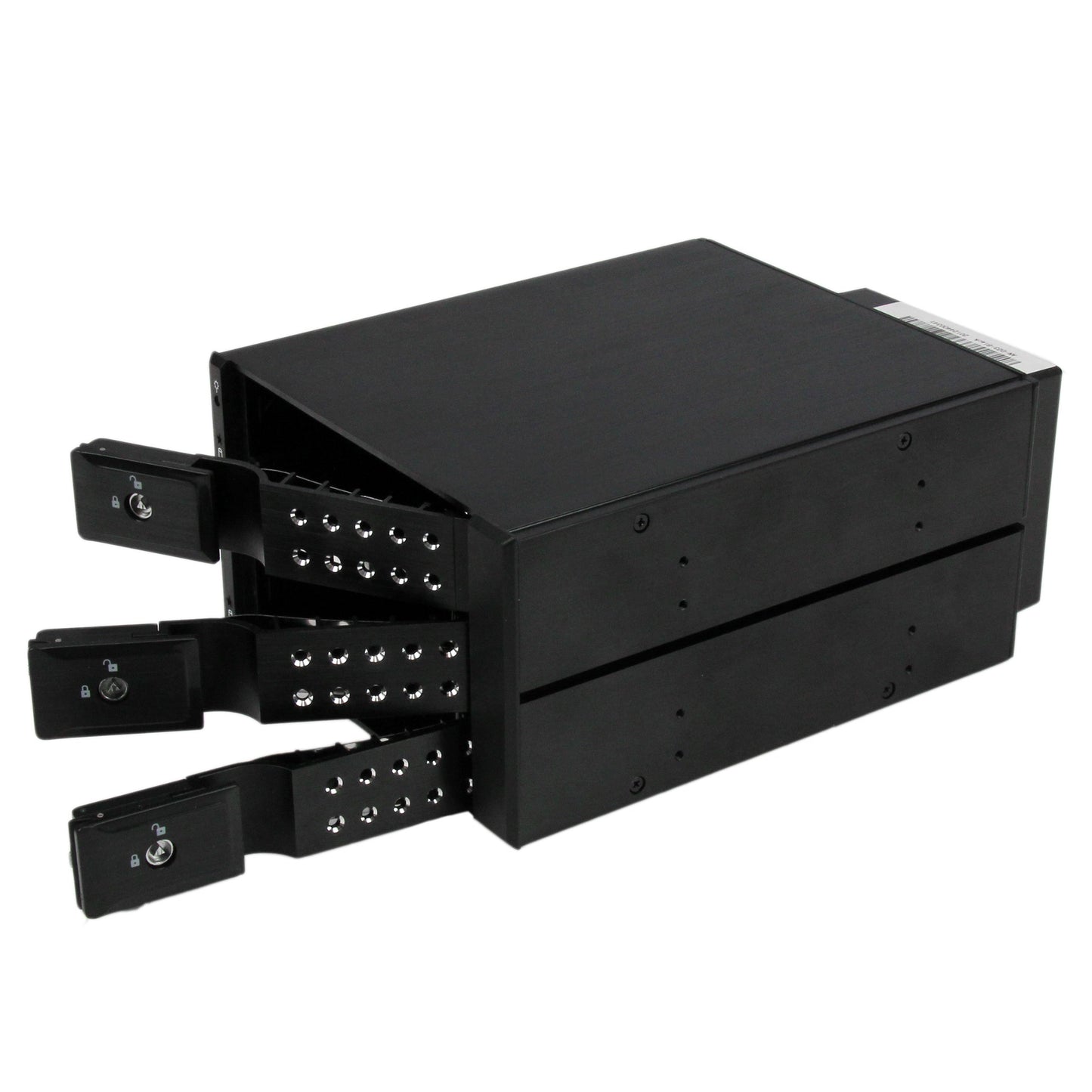 StarTech.com 3-Bay Hot Swap Backplane for 3.5in SAS II/SATA III - 6 Gbps HDD - Aluminum Trayless Mobile Rack Backplane (HSB3SATSASBA),Black