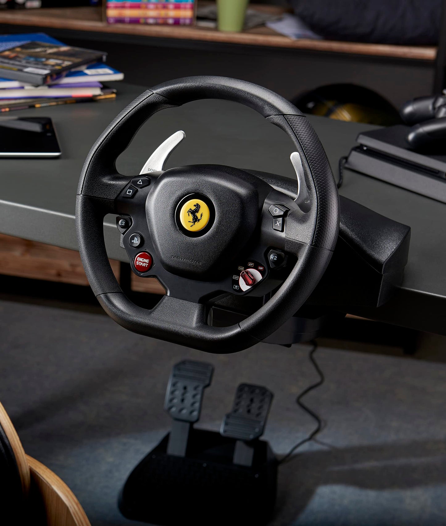 Thrustmaster T80 Ferrari 488 GTB Edition Racing Wheel (compatible w/ PS5, PS5 Pro, PS4 & PC)