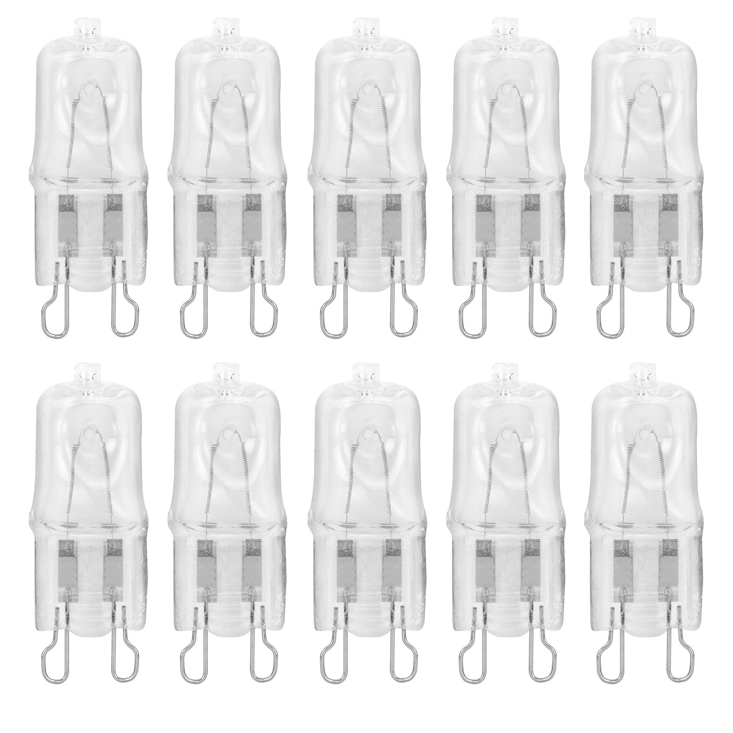 10 Pack Crystal Clear Lense Q75/G9/CL/120V G9 JCD 75 Watt 120 Volt T4 JD Type Halogen House Hold Light Bulb Hanging Pendant Accent Type Spot Down Lamp