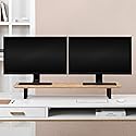 Anji Mountain Monitor Stand - Desktop Organizer & Laptop Riser, Ergonomic Monitor Riser, Space-Saving Monitor Stand for Desk, Durable Construction