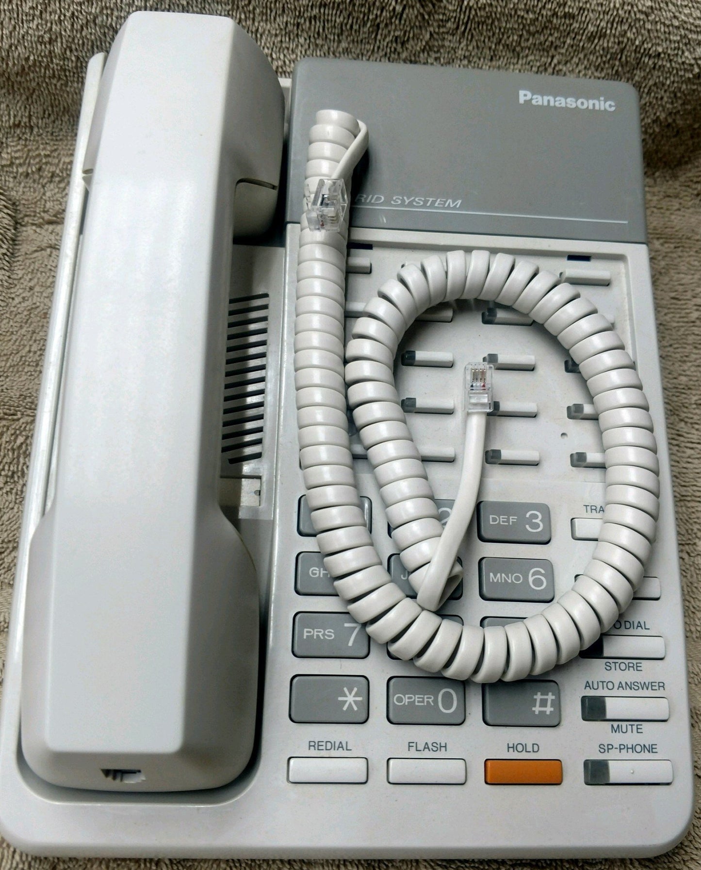 Off White 9 Ft Short Handset Cord Compatible with Panasonic Phone KX T7000 TS TSC Series T7020 T7030 T7050 T2335 T2355 T2365 TS105 TS108 TS208 TSC11