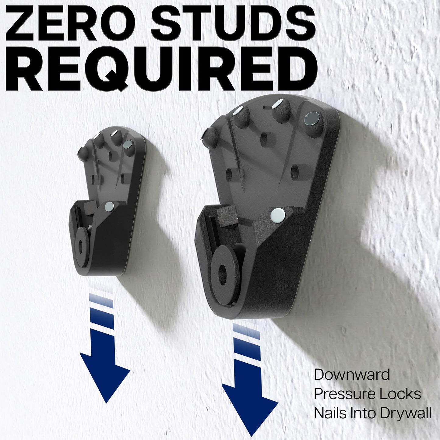 VIVO No Stud TV Wall Mount for 32 to 100 inch Screens, Max VESA 1000x600mm, Studless Drywall Mounting Solution, Black, MOUNT-NS100