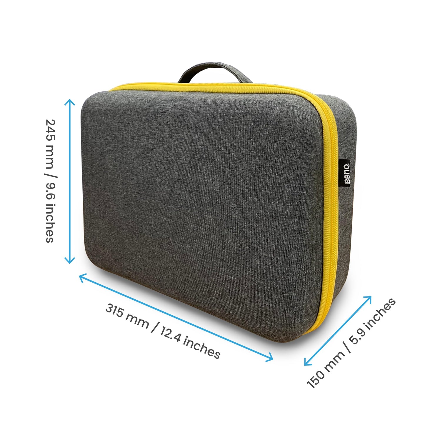 BenQ Hard Carry Case GV31 Portable Projector Travel Box Large Space Pocket