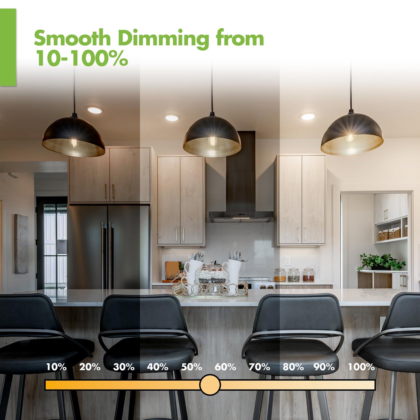 KOR G25 LED Globe Light Bulbs, 40W Equivalent, 2700K, Dimmable, 4-Pack