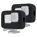 GEPULY 2-Pack Windslayer Cover Wind Muff for GoPro Hero 9 10 11 12 13 Black Wind Noise Reduction Housing Frame Case