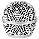 Talent DM-RG Silver Microphone Ball Head Mesh Grill for Shure SM58 BETA58 SM58LC SV100 RK143G PGX2