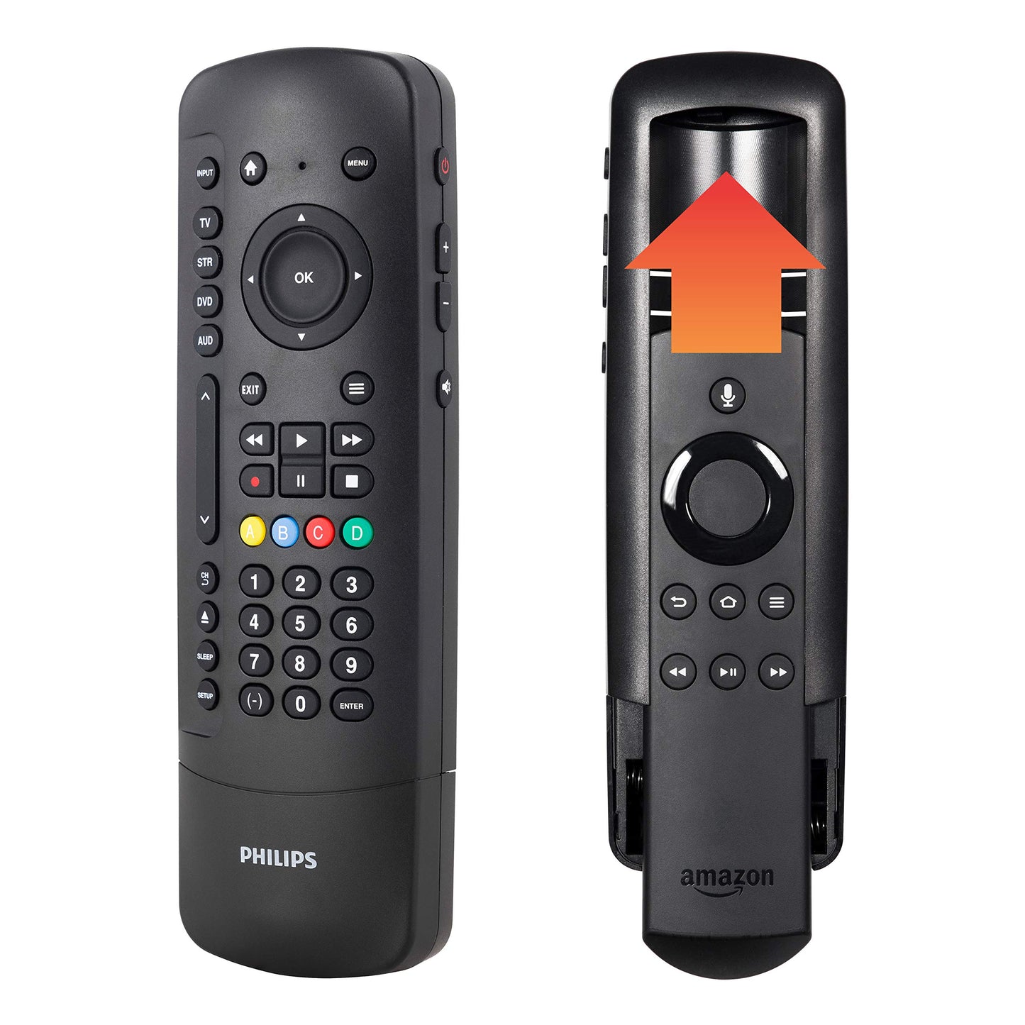 Philips Universal Companion Remote Control for Samsung, Vizio, LG, Sony, Roku, Apple TV, RCA, Panasonic, Smart TVs, Streaming Players, Blu-ray, DVD, 4