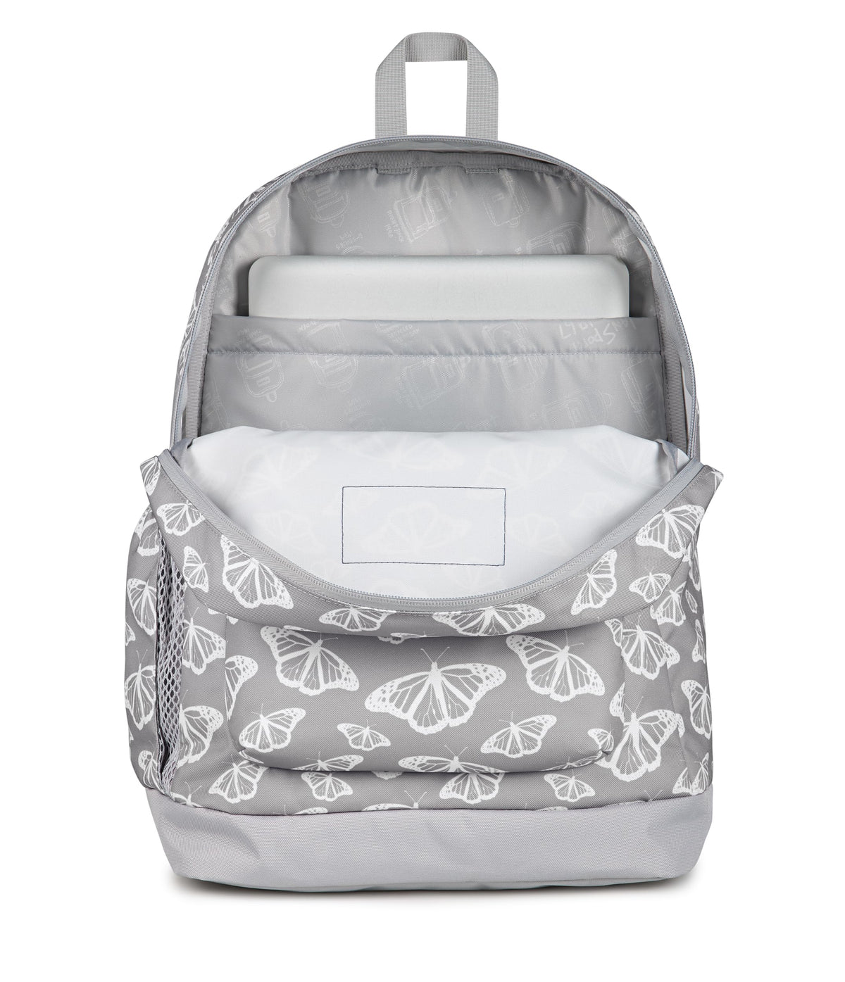 JanSport 26L Cross Town Plus Backpack, Flutter By Grey