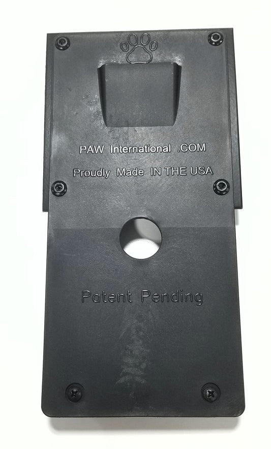 PAW International Wall Fan Adapter Attached to PAW Steel RV TV Bracket | Requires Steel Wall Mount (not incl.) | Works ONLY with Hurricane Supreme