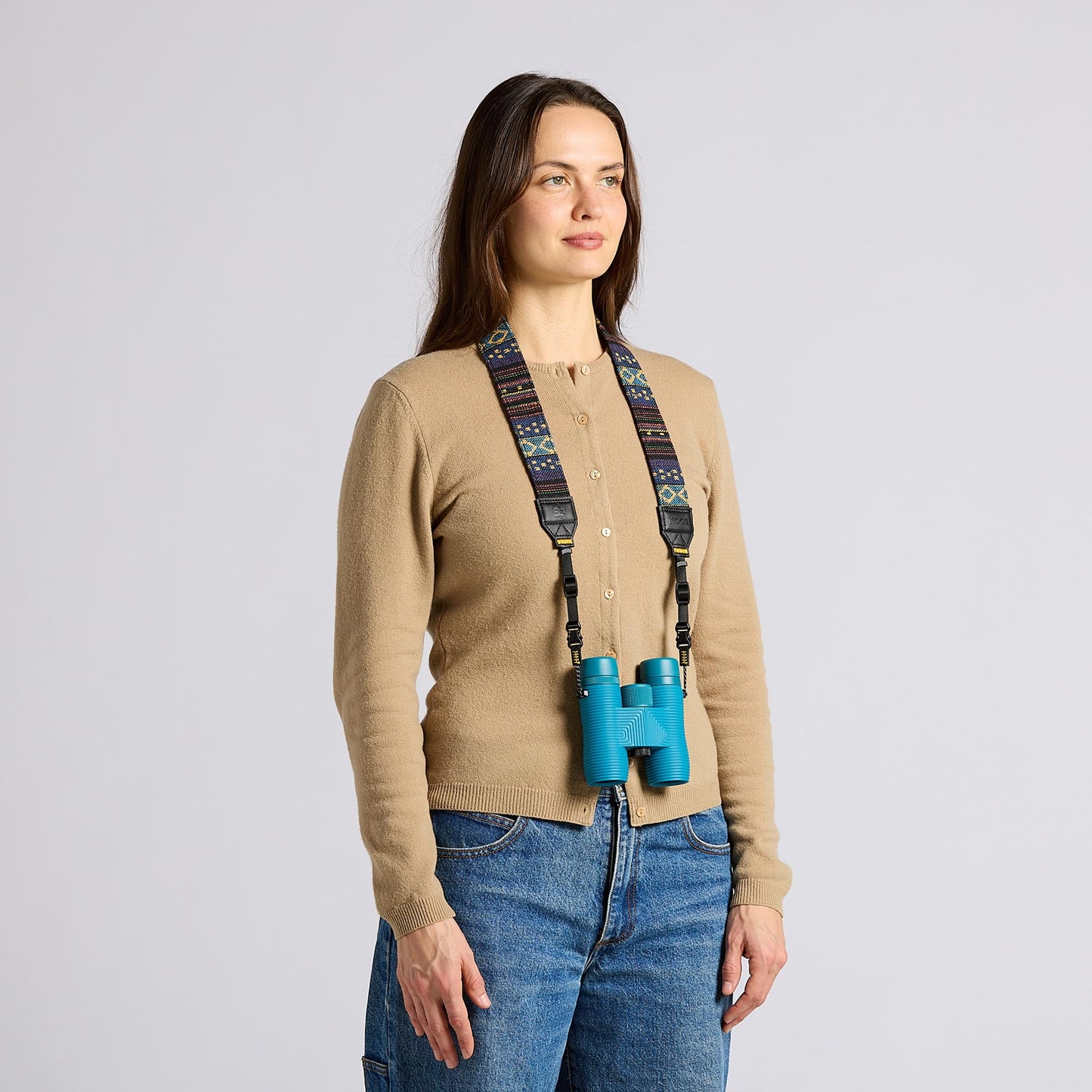 Nocs Provisions NocLoc Woven Tapestry Strap, Binocular & Camera Carry Accessory for All?Day Comfort Hold - Midnight