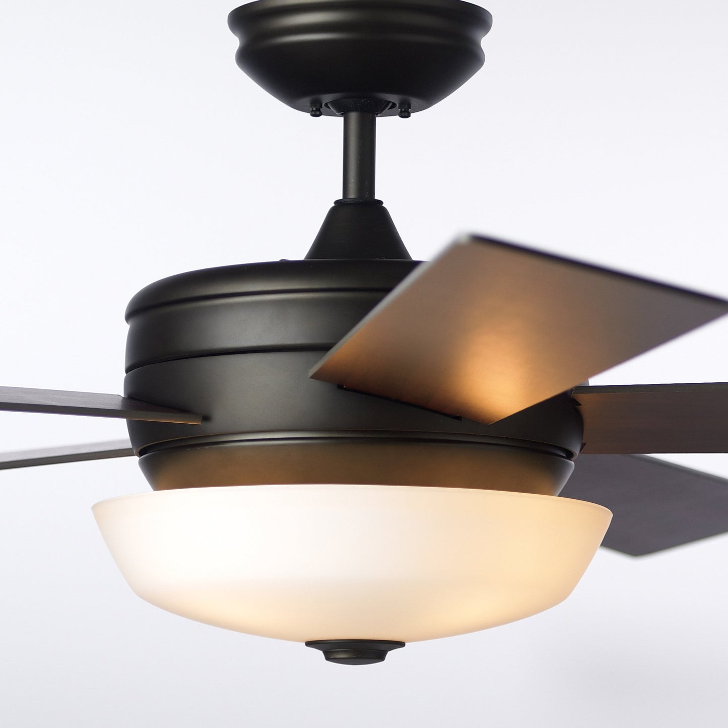 Emerson CF411ORB Cronley, 54" Blade Span with integrated light fixture, Includes 4.5" Downrod and Remote Control with Receiver