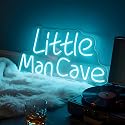 Little Man Cave Neon Sign - USB Powered Dimmable Neon Light, Boys Bedroom Playroom Game Room Birthday Party Wall Decor, Gift for New Parents and Teen