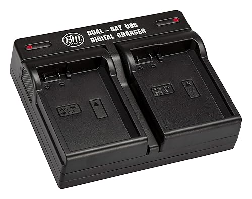 BM Premium EN-EL14, ENEL14A Dual Rapid Battery Charger for Nikon D3400, D3500, D5600, D3100, D3200, D3300, D5100, D5200, D5300, D5500, DF, Coolpix