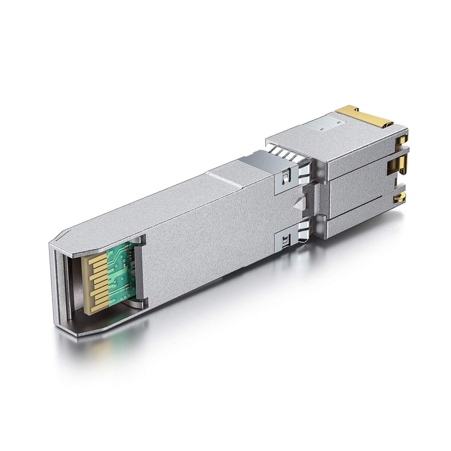 H!Fiber 10Gb SFP+ RJ45 Transceiver, 10Gbase-T SFP+ Ethernet Module Support 10G/5G/2.5G/1.25G, Compatible with Cisco SFP-10G-T-S, Ubiquiti, UniFi