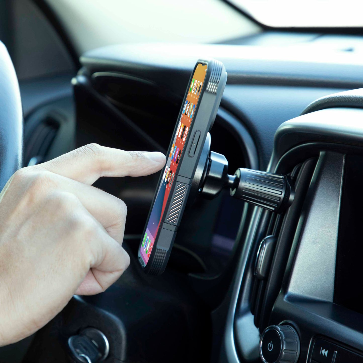 ARKON Mounts Car Vent Phone Mount | 20 Powerful Magnets | Quick 360° Rotation | Stable Vent Mount | Magnetic Phone Holder for Car | Compatible