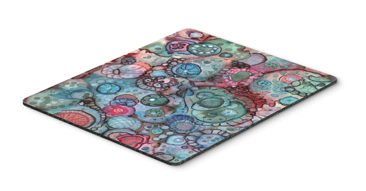 Caroline's Treasures 8982MP Abstract in Reds and Blues Mouse Pad, Hot Pad or Trivet for Home Office Gaming Working Computers Laptop Mouse Mat,Washable