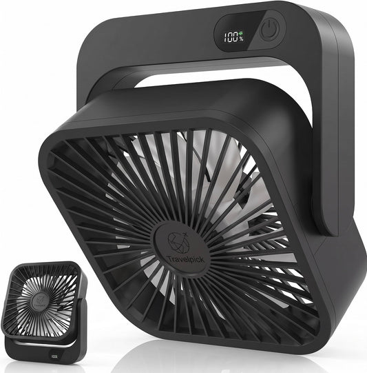 Travelpick Magnetic Fan for Cruise Ship Cabin Approved - 5000mAh 30-Hour Battery, 5-Speed Quiet Portable Cruise Fan, Cruise Essentials 2026, Cruise