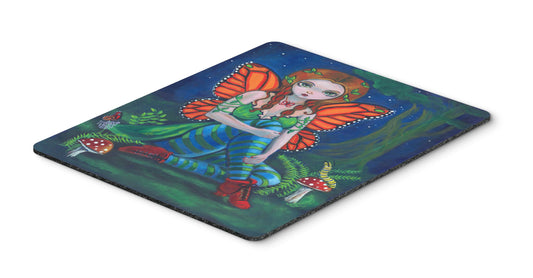 Caroline's Treasures 7375MP Fairy Monarch Mouse Pad, Hot Pad or Trivet for Home Office Gaming Working Computers Laptop Mouse Mat,Washable Large