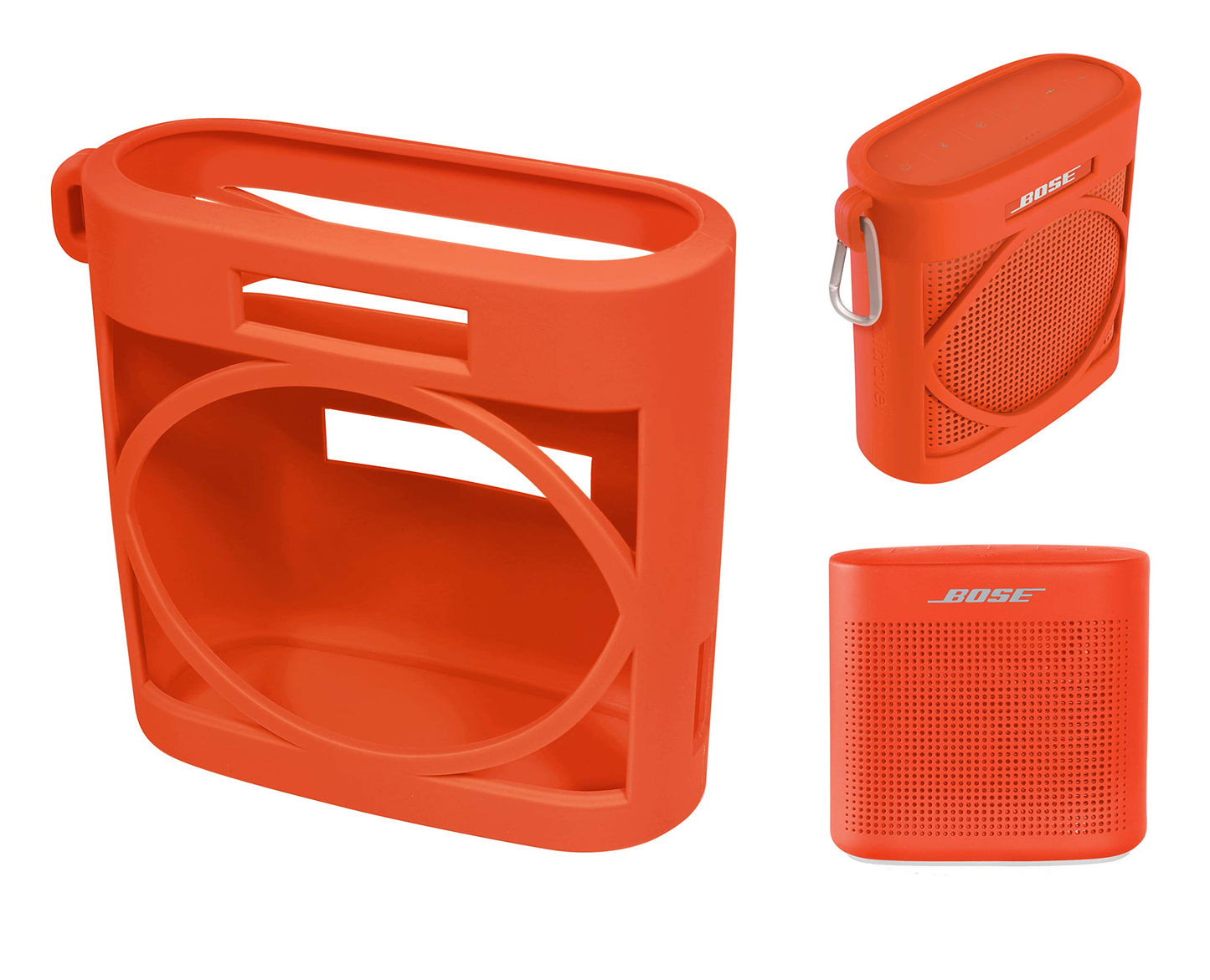 Silicone Cover Skin for Bose SoundLink Color Bluetooth Speaker II, by Alltravel, Full 6 Directions Protection, Customized Skin with Color and Shape