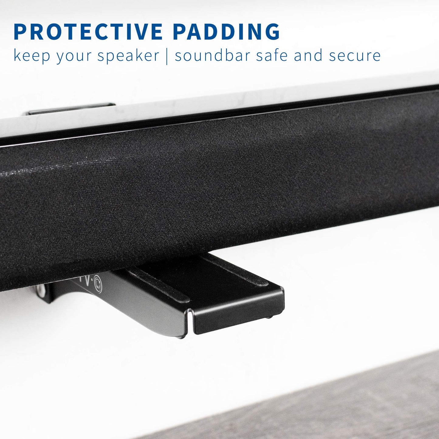 VIVO Steel Universal Dual Soundbar Wall Mount L Brackets, Adjustable Extending Speaker Arm Holders, Black, Mount-SPSB4