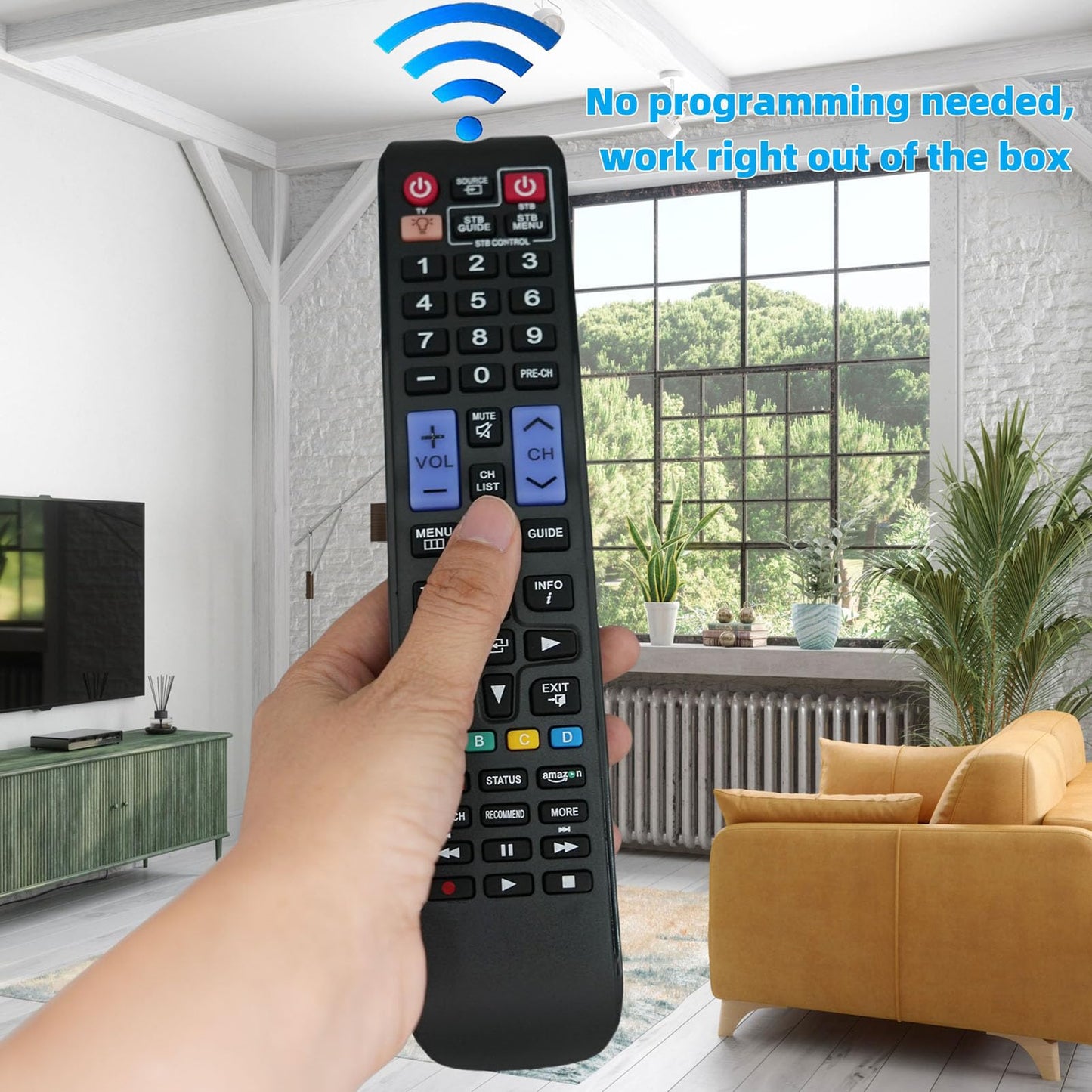 Replacement Remote Control fit for Samsung UN46F6350AF UN50F6350AF UN75H6350 UN65H6350 UN60H6350 UN55H6350 Smart 3D LED HDTV TV