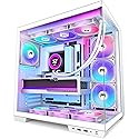 HYXN H1 HYXN ATX PC Case - Pre-Installed with 7 PWM ARGB Fans - Dual Cavity Mid-Tower PC Gaming Case - with Type-C - Can Hold up to 3X 360mm Radiator