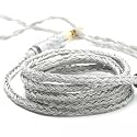ivipQ 2 Pin IEM Cable, 24-Core Silver-Plated, 4.1ft (1.25m), 4.4mm/3.5mm to MMCX & 2-Pin for in-Ear Monitors