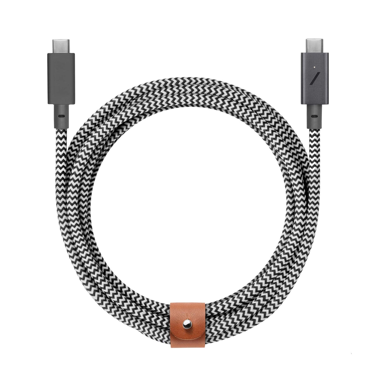 Native Union Type-C Belt Cable Pro - 240W USB-C to USB-C 8ft Ultra-Strong Charging Cable with Leather Strap Compatible with iPhone Air, 17 Pro Max