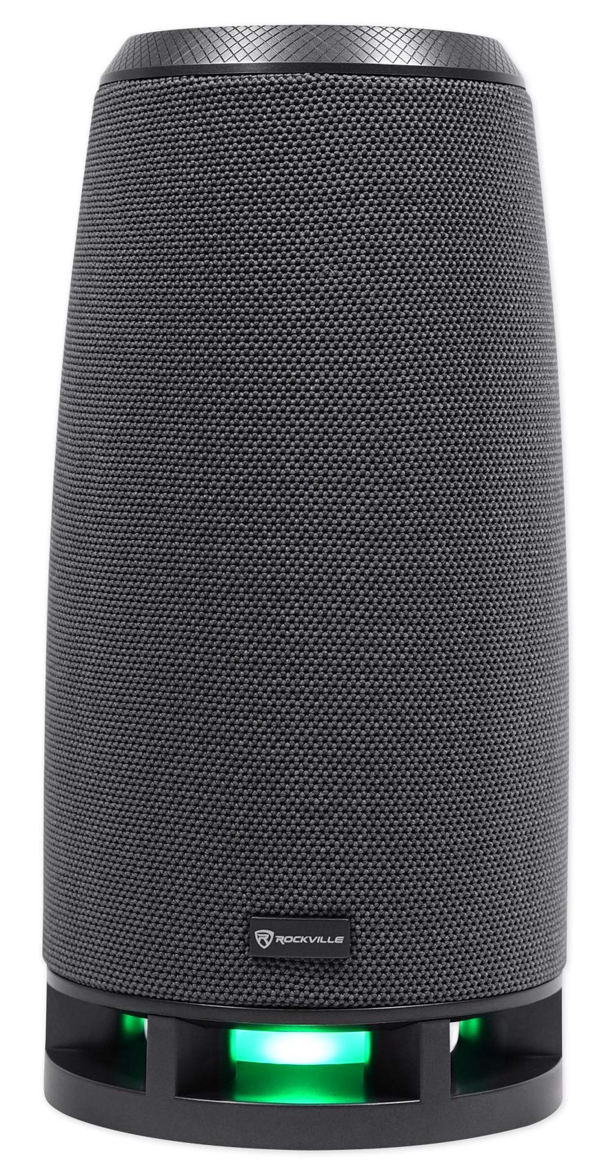 Rockville RockShip 50W Portable Bluetooth Speaker, LED Lights, FM Radio, USB/AUX/SD, IPX4 Water-Resistant, 3600mAh Battery, for Outdoor Parties
