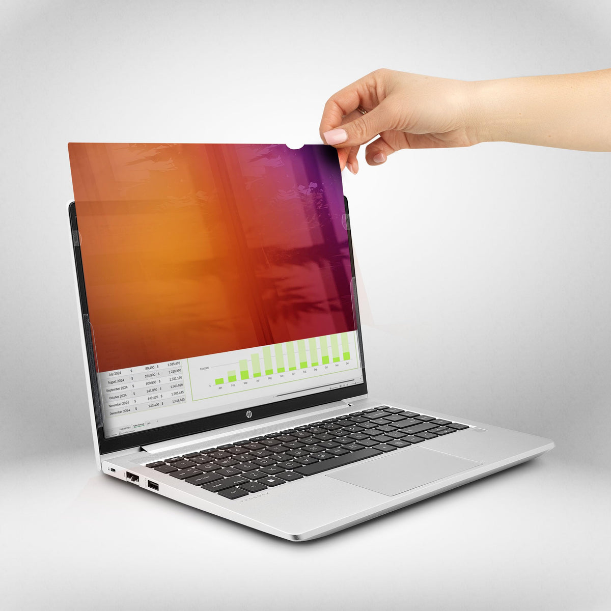 StarTech.com 14-inch 16:9 Laptop Privacy Screen, Reversible Gold Filter w/Enhanced Privacy, Security Shield, +/- 30 Deg.