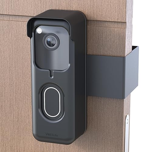Blink Doorbell Mount,New Upgrade Anti-Theft Doorbell Mount for All Blink Video Doorbell (1st&2nd?, No-Drill Door Mount with Protective Case, No Block