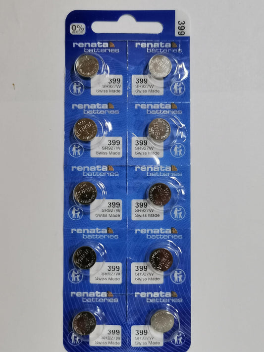 10 x Renata 399 Swiss Made Lithium Coin Cell Battery