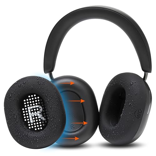 WC SweatZ Ace - Patented Earpad Sweat Covers for Sonos Ace Wireless Noise Cancelling Headphones by Wicked Cushions | Sweatproof & Easily Washable |