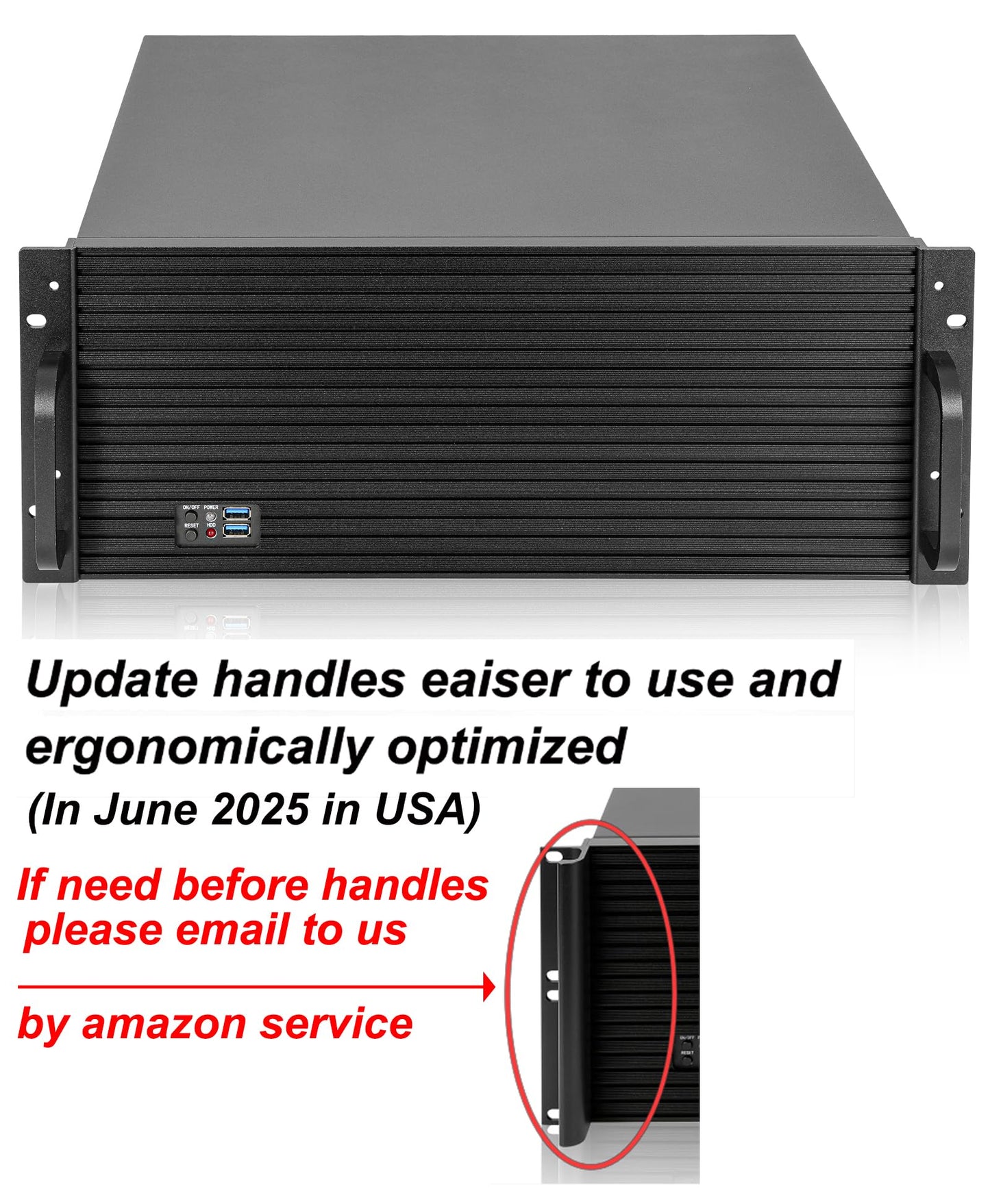 Rackchoice 4U Rackmount Server Chassis 4x3.5 + 3x3.5 or 2x3.5+2x2.5 Drive Bays EATX/ATX/MATX/Mini-itx Support