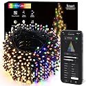 BrizLabs Color Changing Christmas Lights, 262ft 800 LED Smart Christmas String Lights Work with Alexa & Google Home, Warm White & Multicolor WiFi Xmas