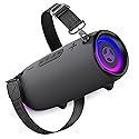 TREBLAB Loud Portable Wireless Bluetooth Speaker, 60W Deep Bass, IPX7 Waterproof Outdoor Speaker, 20H Rechargeable Battery, Built-in Powerbank, TWS