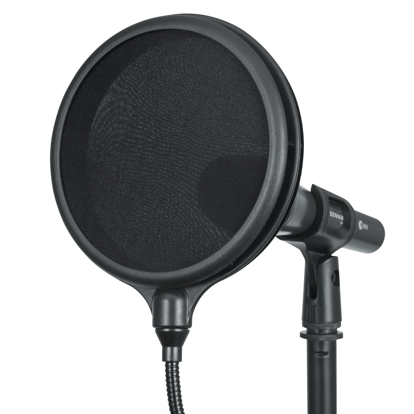 Gator Frameworks Split Level Double Layered Pop Filter with Attachment Clamp; Fits Most Standard Microphone Stands (GM-POP FILTER)