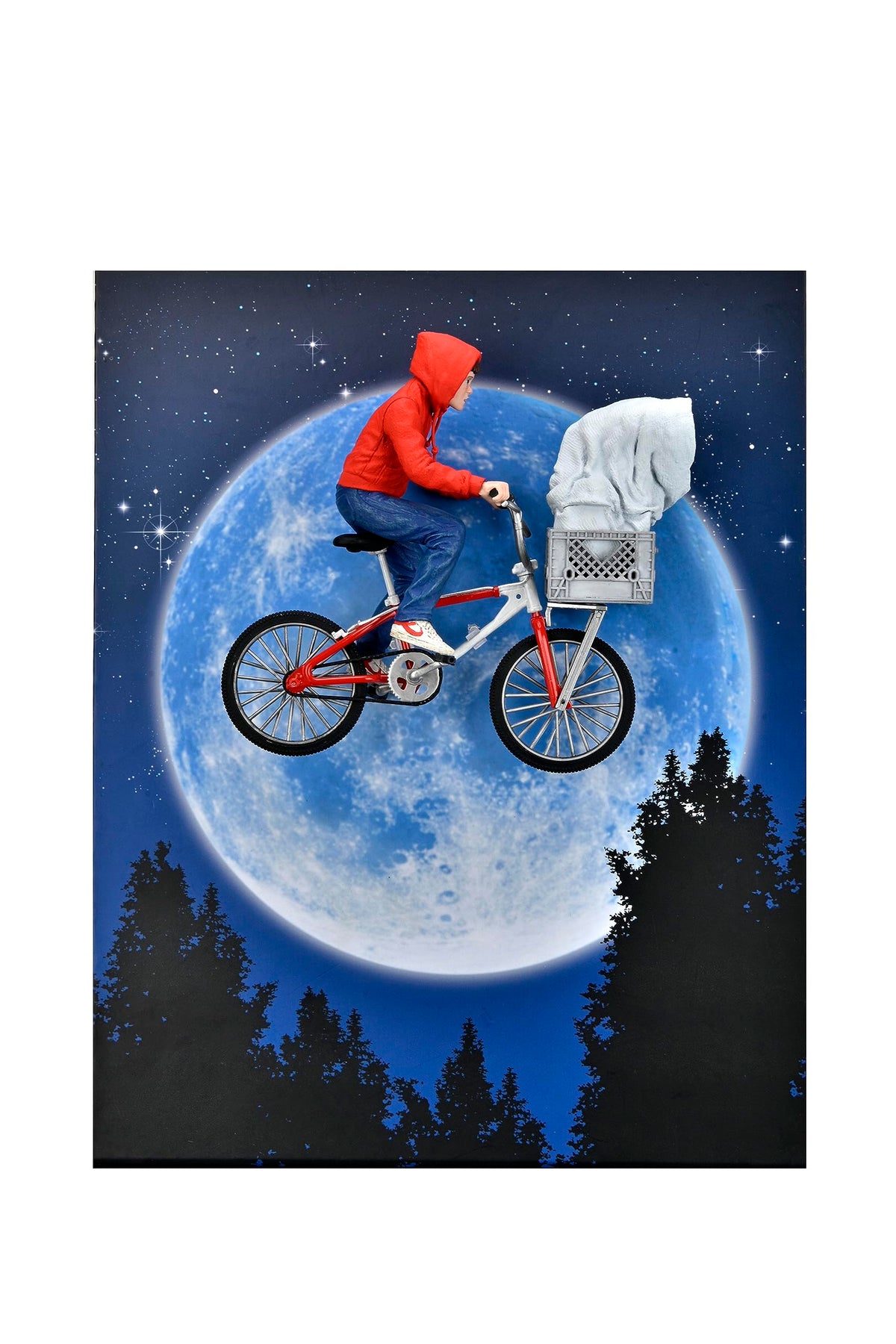 NECA - E.T. The Extra-Terrestrial 40th Anniversary 7? Scale Action Figure - Elliott & E.T. on Bicycle