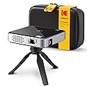 Kodak Luma 75 Ultra Mini Pocket Projector Black Standard Kit - Built-in Rechargeable Battery and Speaker, HDMI/USB/microSD, Speaker Built-in, Includes