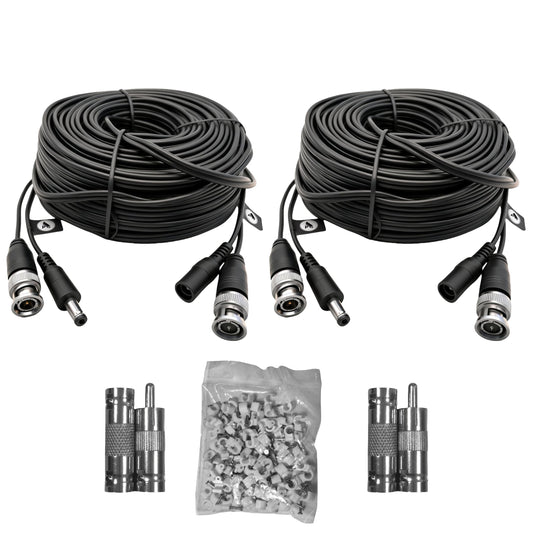 LETONDA 4K BNC Video Cable: Safer, More Reliable Integrated Video-Power Extension. Supports 4K Ultra-HD for Security Cameras, CCTV Monitoring & DVR