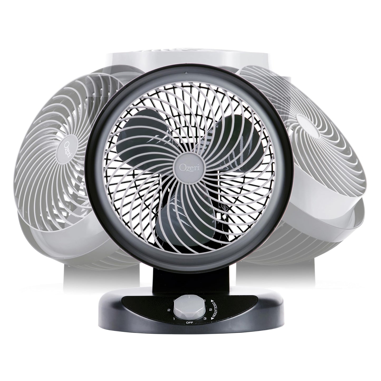Ozeri Brezza 360 10" Oscillating Table Fan, with Orbital Motion Technology