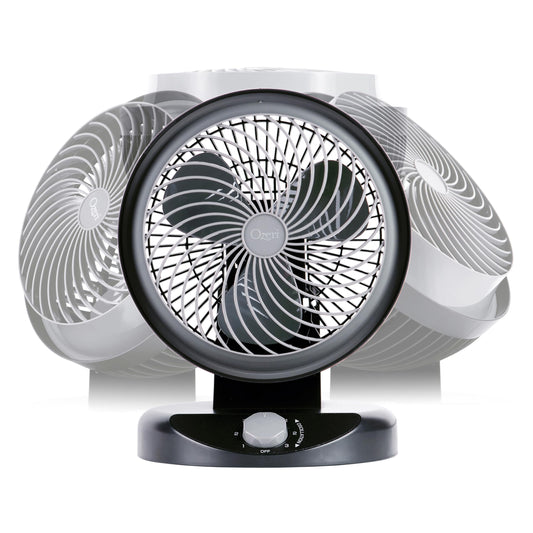 Ozeri Brezza 360 10" Oscillating Table Fan, with Orbital Motion Technology