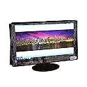 Comp Bind Technology Cover Compatible with Dell Inspiron 23'' Portable Touch Screen All-in-One Computer Monitor. Front Clear Transparent Marine Black