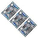 Valefod 3 Pack LM2596 DC to DC Voltage Regulator 4-40V to 1.5-35V Buck Converter with LED Display
