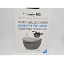 TYLT Twisty 360 Wireless Charger | Qi Charger Made for Apple iPhone, Samsung and Other QI Enabled Devices | Black WIRELSS Charger | QI Wireless