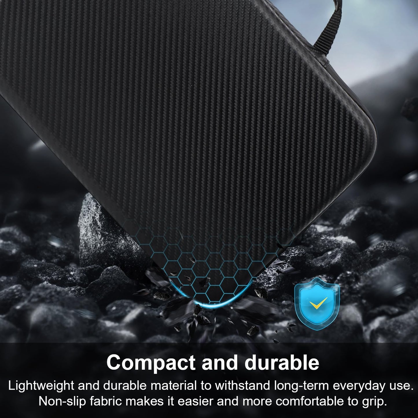 MeloSync Hard Shell Carrying Case for Insta360 X5 & X4X3 Cameras - EVA Lined, Large Capacity, Ideal for Accessories