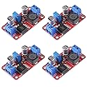 4PCS XL6019 5A Step Up Power Module, Adjustable DC-DC 3.3V-35V to 5V 6V 9V 12V 24V Voltage Regulator Power Modules Boost Module