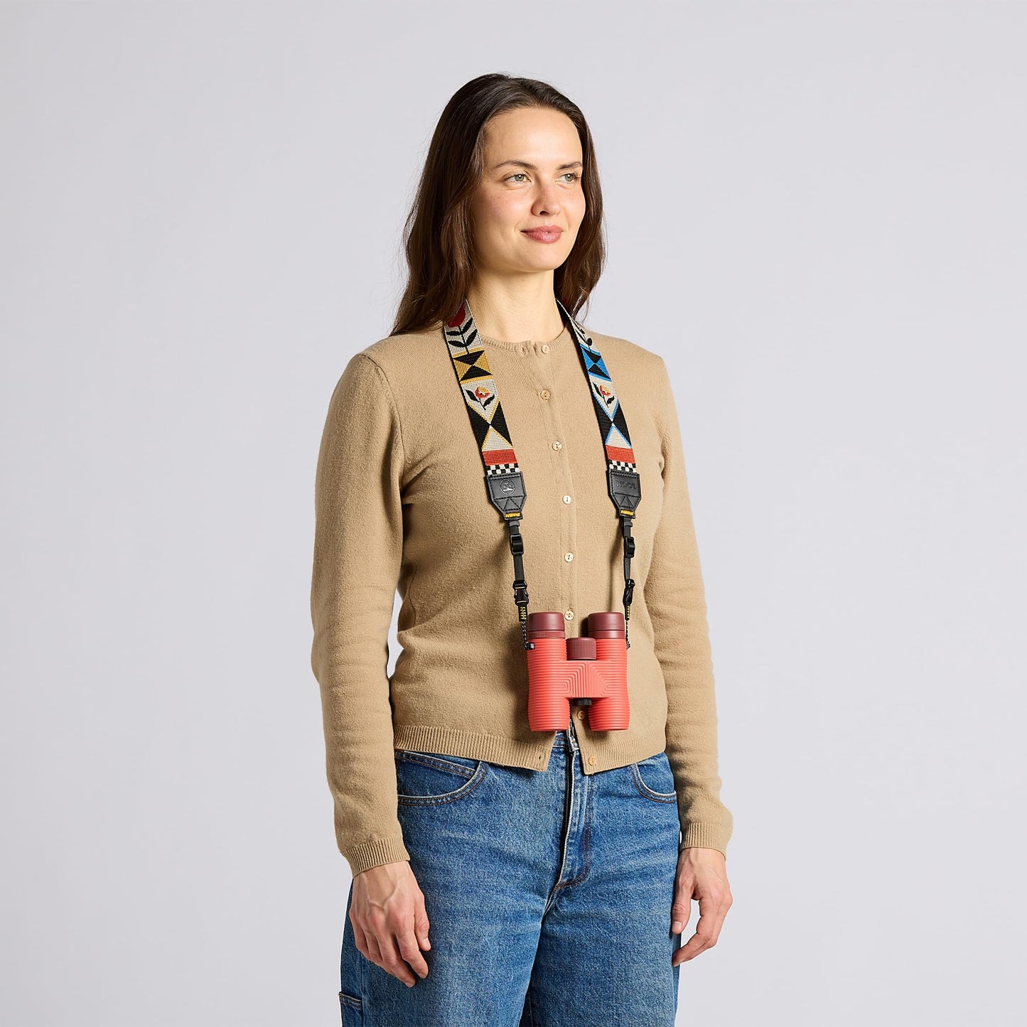Nocs Provisions NocLoc Woven Tapestry Strap, Binocular & Camera Carry Accessory for All?Day Comfort Hold - Flora